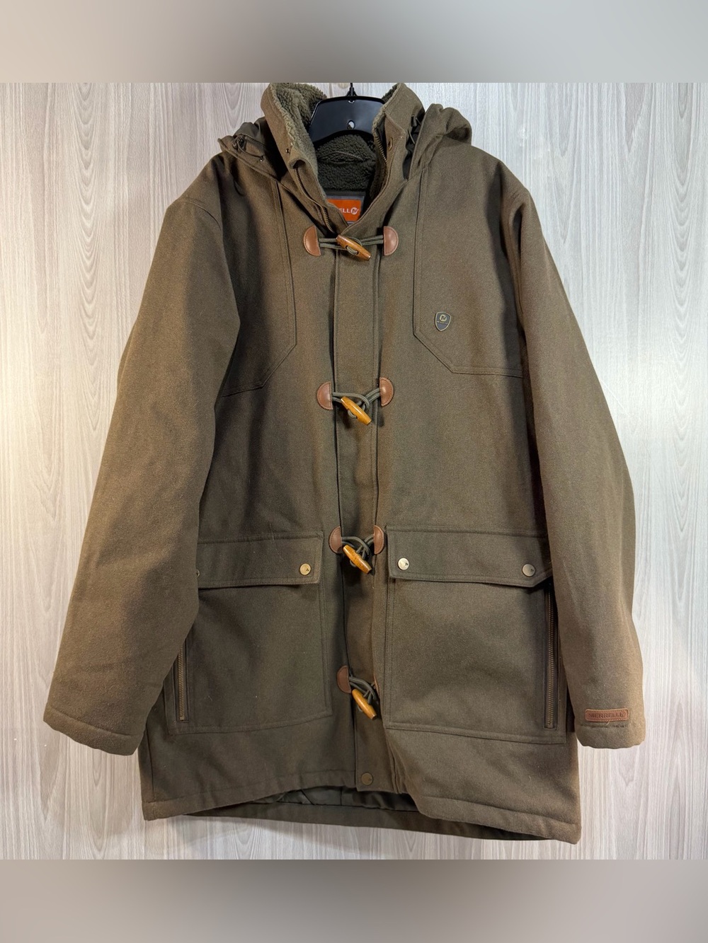 Merrell Opti-Warm Women’s Sz XL Outdoor Coat Jacket Hooded Green Winter